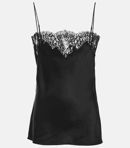 Satin and lace tank top - Stella McCartney - Modalova