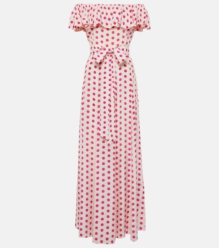 Abito midi Giselle off-shoulder a pois - Alexandra Miro - Modalova
