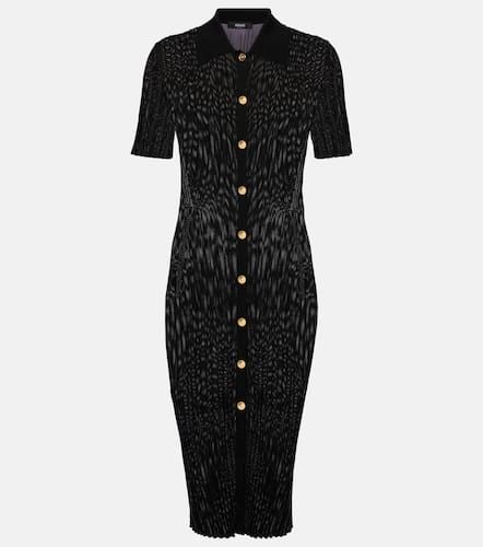 Versace Ribbed-knit midi dress - Versace - Modalova