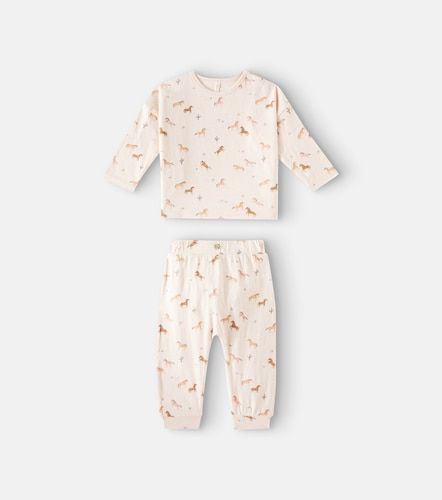 Bebé - Set de top y pantalones de algodón estampado - Rylee + Cru - Modalova