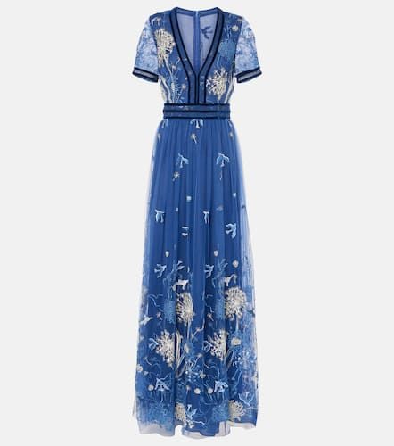 Costarellos Floral embroidered gown - Costarellos - Modalova