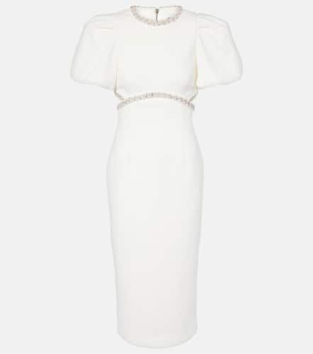 Bridal Alicia embellished crÃªpe midi dress - Rebecca Vallance - Modalova