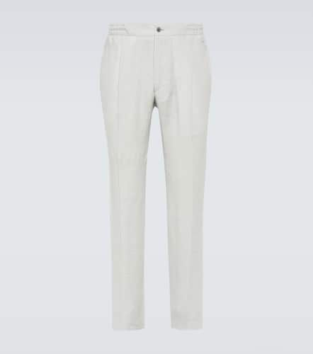 Kiton Linen straight pants - Kiton - Modalova