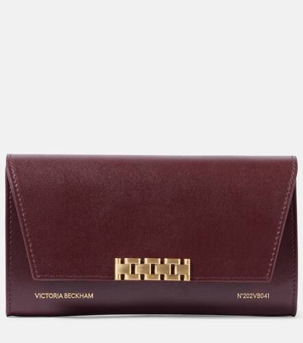 Leather wallet on chain - Victoria Beckham - Modalova