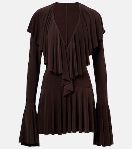 Ruffled jersey minidress - Norma Kamali - Modalova