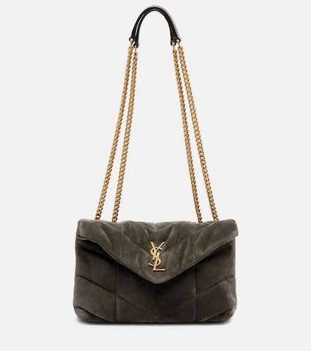 Borsa a spalla Puffer Toy in suede - Saint Laurent - Modalova