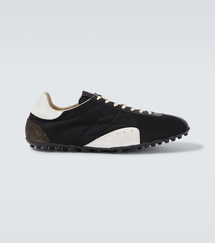 Sprinters drill and leather sneakers - Maison Margiela - Modalova