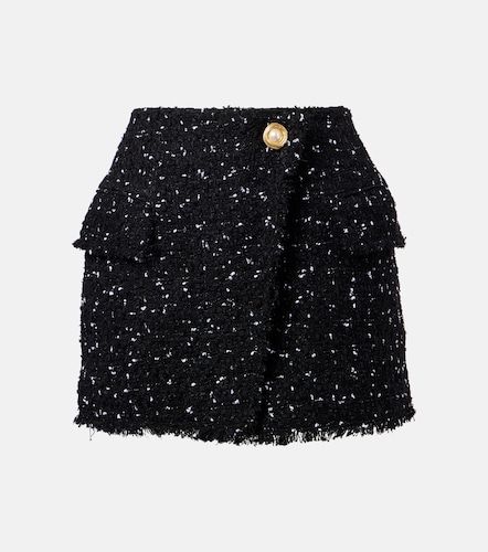Balmain Polka-dot tweed miniskirt - Balmain - Modalova