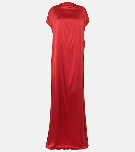 Abito lungo in raso di misto seta - Dries Van Noten - Modalova