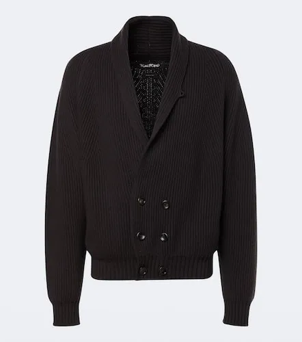Ribbed-knit cashmere and wool cardigan - Tom Ford - Modalova
