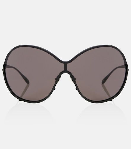 Alaïa Occhiali da sole oversize con logo - Alaia - Modalova