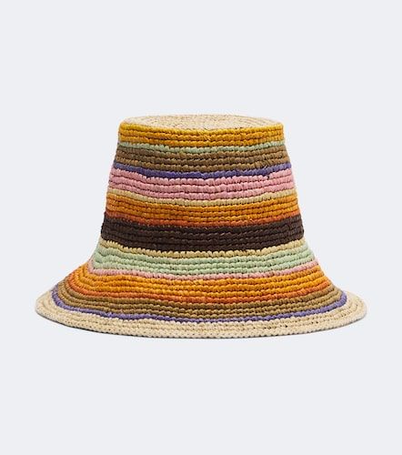 Raffia striped bucket hat - Zimmermann - Modalova
