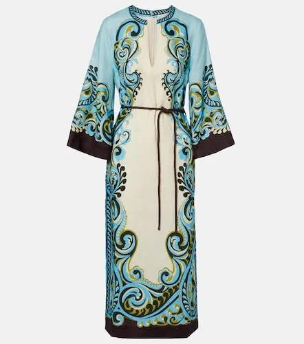Natalia printed linen midi dress - Alemais - Modalova