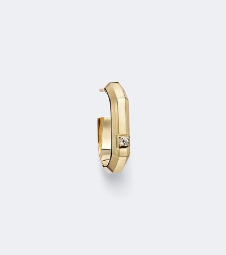 Pendiente de aro individual Moderniste Small de oro de 18 ct con diamantes - Messika - Modalova