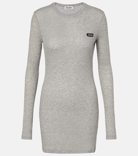 Miu Miu Cotton jersey minidress - Miu Miu - Modalova