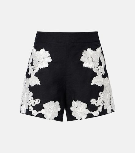 Sammi embroidered linen-blend shorts - Simkhai - Modalova