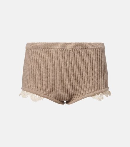 Shorts de cachemir con croché - Magda Butrym - Modalova