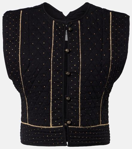 Chaleco acolchado Volana de algodón con lunares - Marant Etoile - Modalova