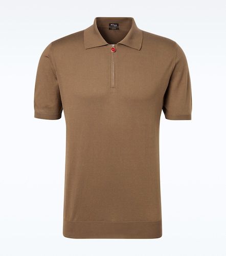 Kiton Polo in cotone con zip - Kiton - Modalova