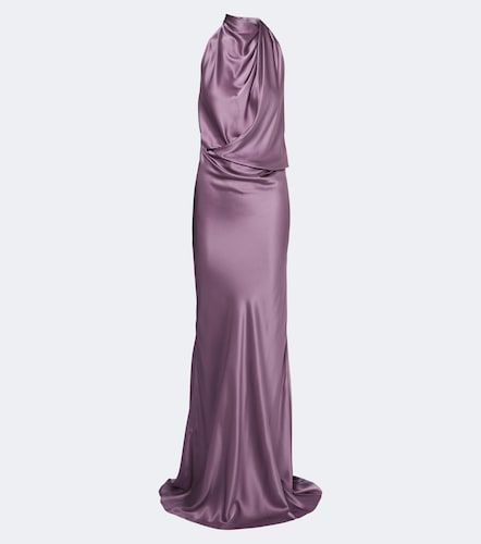 Vestido de fiesta de charmeuse de seda drapeado - The Sei - Modalova