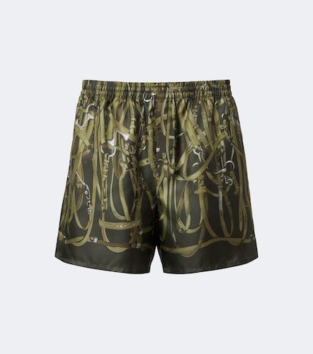 Gucci Printed silk twill shorts - Gucci - Modalova