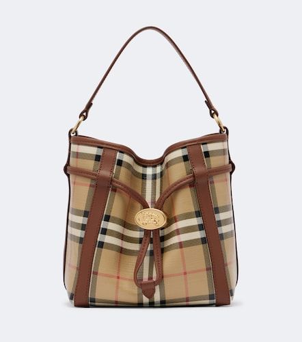 Bolso saco Small con Check - Burberry - Modalova