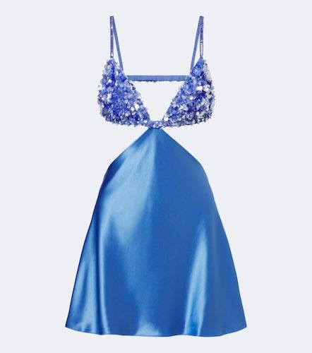 Taliera embellished satin cut-out minidress - Retrofete - Modalova