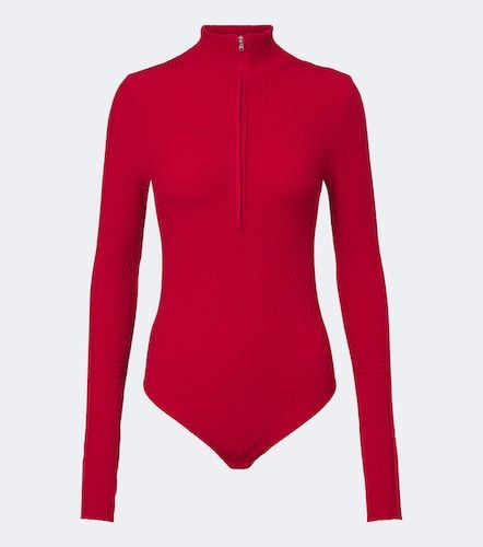 Ribbed-knit wool-blend bodysuit - Perfect Moment - Modalova