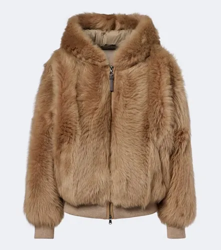 Monili shearling hooded shearling jacket - Brunello Cucinelli - Modalova