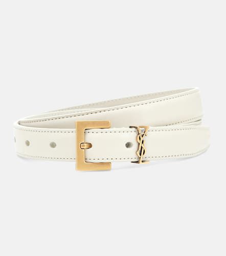 Cassandre slim leather belt - Saint Laurent - Modalova