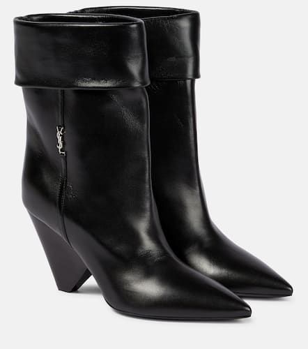 Niki 85 leather ankle boots - Saint Laurent - Modalova
