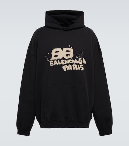 Balenciaga Logo cotton hoodie - Balenciaga - Modalova