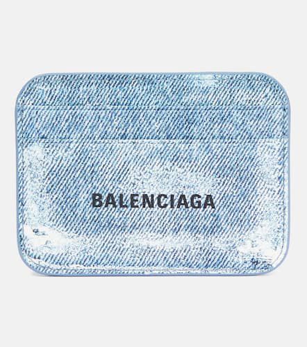 Printed leather card holder - Balenciaga - Modalova