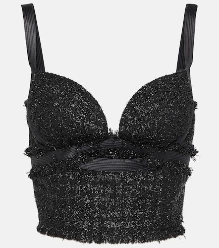 Versace Bustier de bouclé - Versace - Modalova