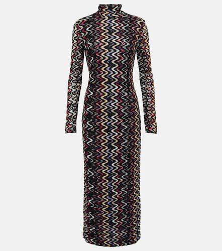 Wool-blend turtleneck maxi dress - Missoni - Modalova