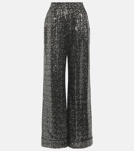 Pantaloni a gamba larga e vita alta - Dolce&Gabbana - Modalova
