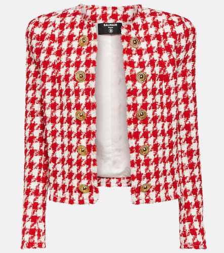 Balmain Houndstooth tweed jacket - Balmain - Modalova