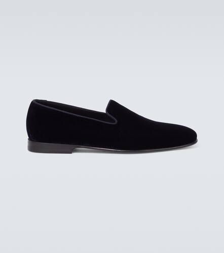 Manolo Blahnik Mario velvet loafers - Manolo Blahnik - Modalova