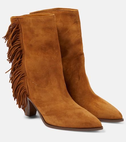 Marfa fringed suede ankle boots - Aquazzura - Modalova