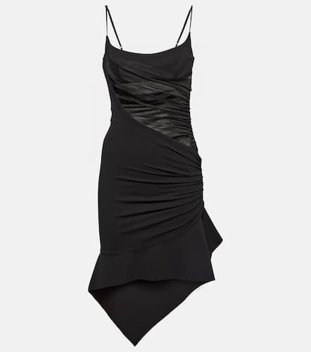 Asymmetric gathered minidress - Mugler - Modalova