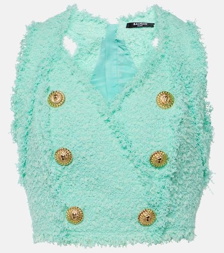 Balmain Top in tweed - Balmain - Modalova