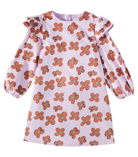 Abito in cotone con balze e stampa - Jellymallow - Modalova