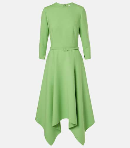 Asymmetric wool-blend midi dress - Oscar de la Renta - Modalova