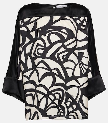 Top Quaglia de satén de seda estampado - Max Mara - Modalova