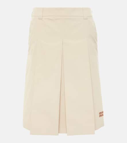 Miu Miu Panama cotton miniskirt - Miu Miu - Modalova