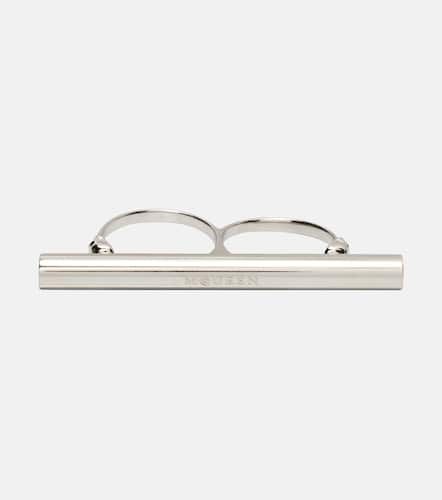 McQueen Anello con logo T-Bar - McQueen - Modalova