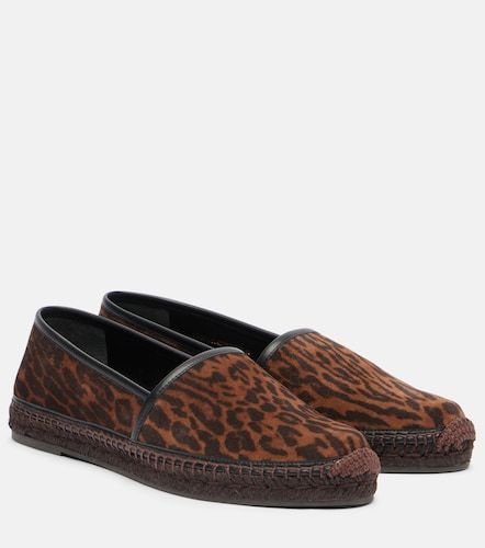 Espadrillas in suede con stampa leopardata - Tom Ford - Modalova