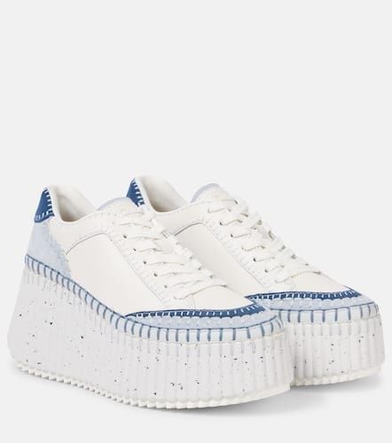 ChloÃ© Name suede wedge sneakers - Chloe - Modalova