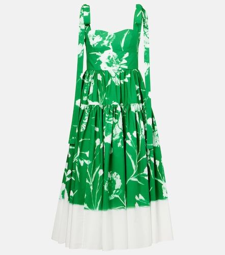 Abito midi in popeline di cotone - Erdem - Modalova