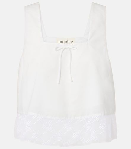 Crop top de algodón con encaje - Montce - Modalova